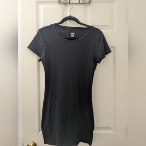 VS Pink Black Bodycon Short Sleeve Dress